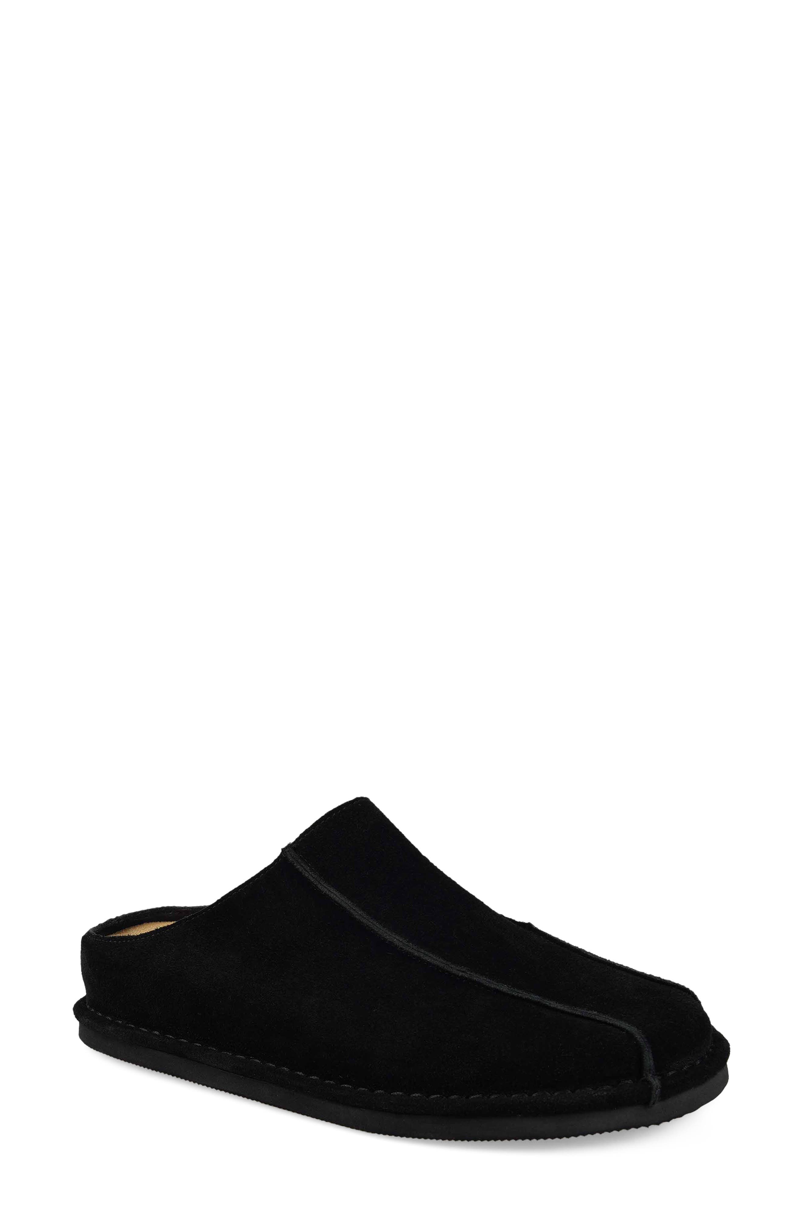 National Comfort Suede Mule, Main, color, Black Suede