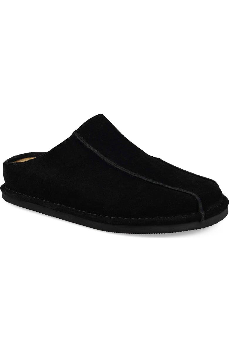 National Comfort Suede Mule, Main, color, Black Suede