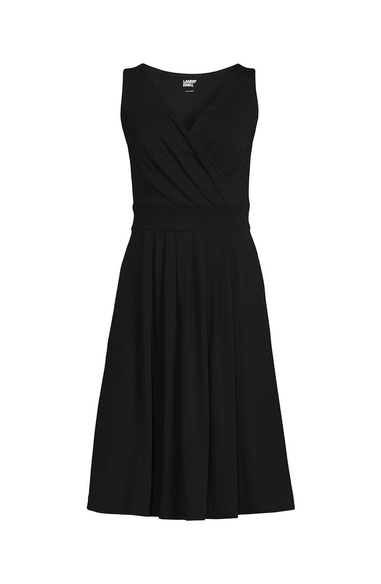 Lands' End Plus Size Front Fit and Flare Dress, Alternate, color, 