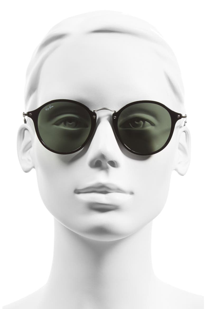 'Icon' 49mm Sunglasses, Alternate, color, BLACK