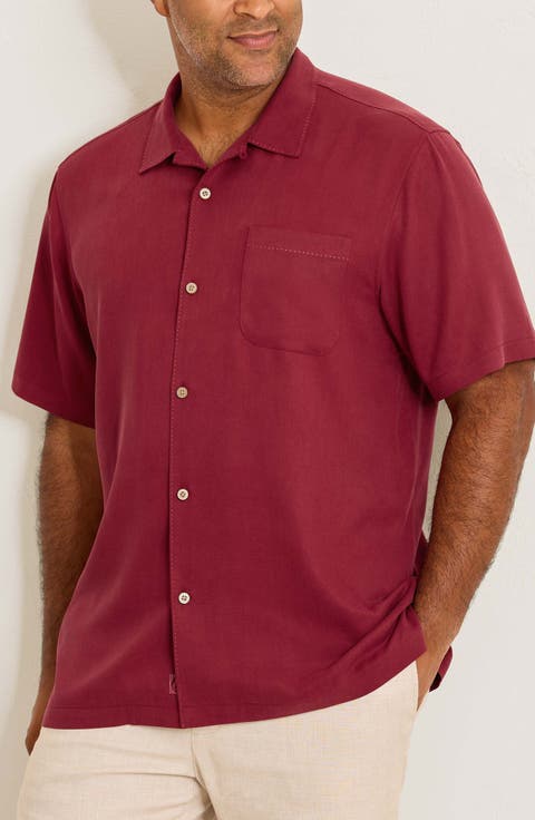 Harbor Luxe Silk Camp Shirt (Big & Tall)