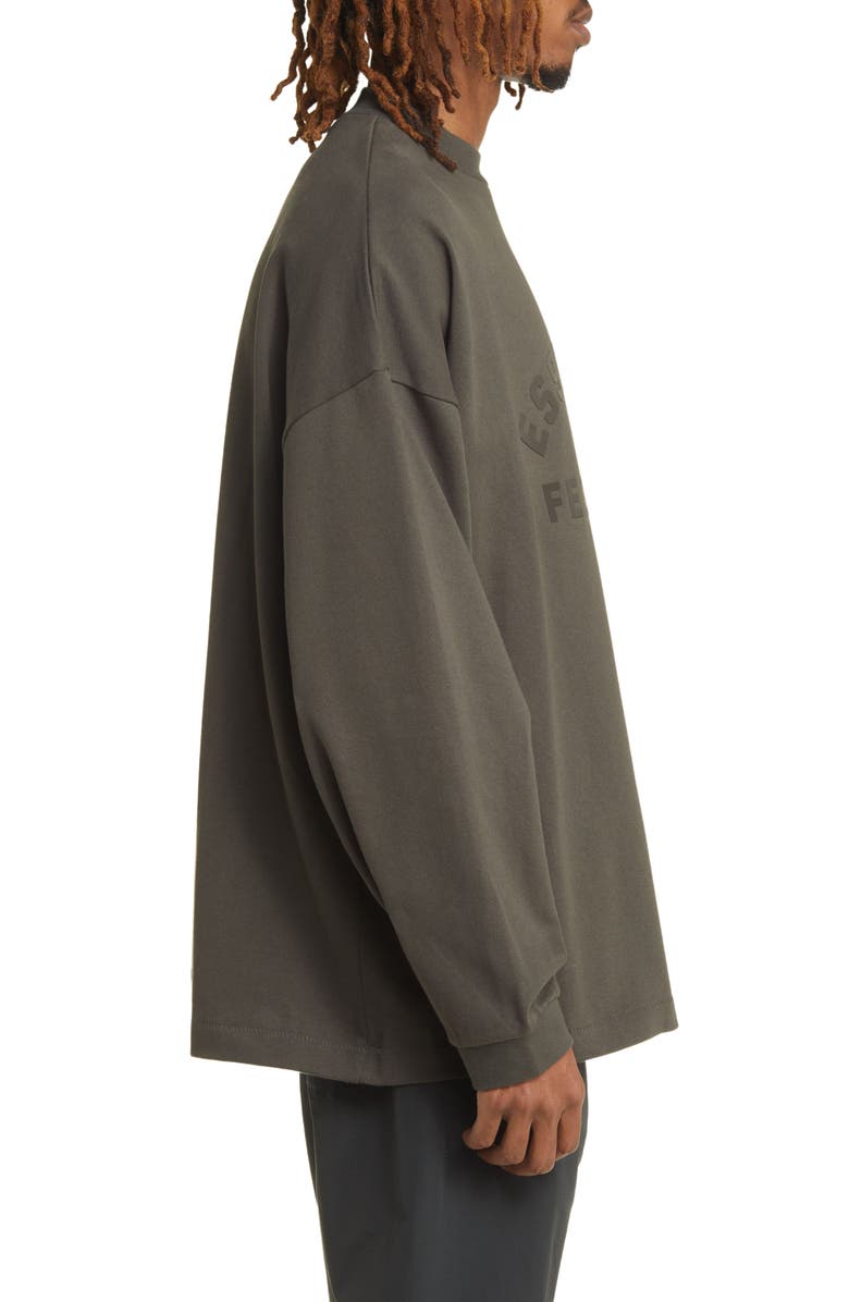 Fear of God Essentials Logo Long Sleeve T-Shirt, Alternate, color, 
