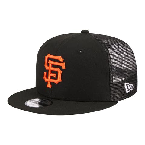 Youth New Era  Black San Francisco Giants 9FIFTY Trucker Snapback Hat
