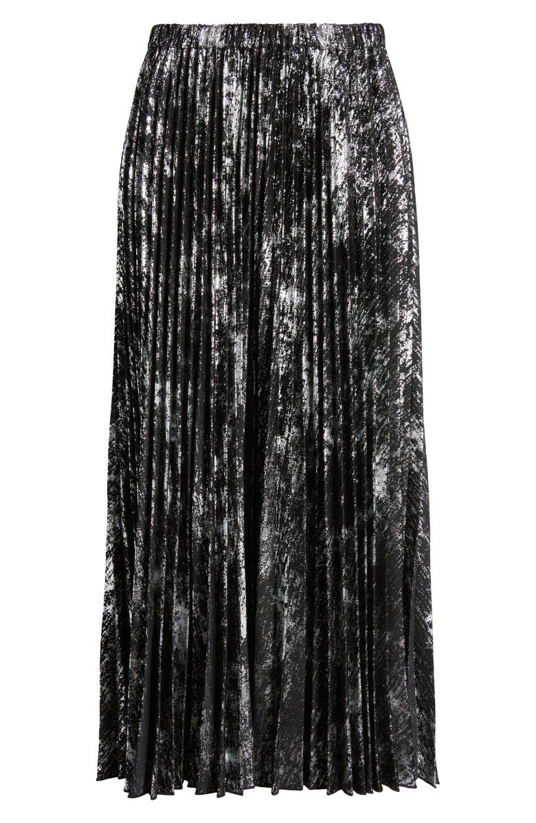Anne Klein Metallic Pleated Skirt, Alternate, color, 