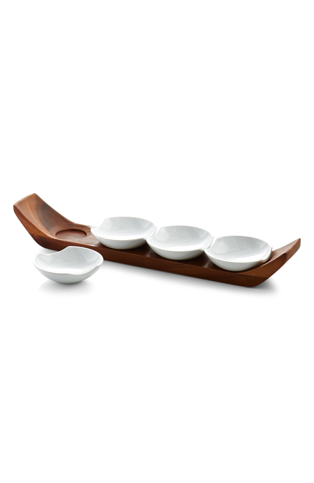 Nambé Quatro Snack & Serve Tray - White