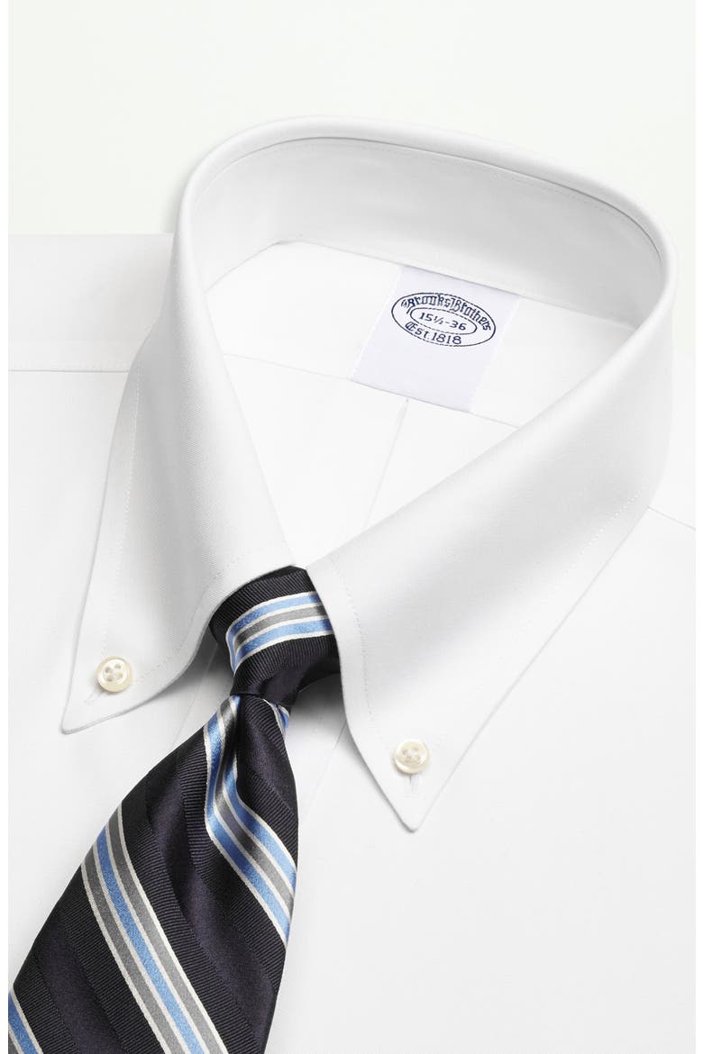 Solid Non-Iron Regular Fit Dress Shirt, Alternate, color, SOLID WHITE