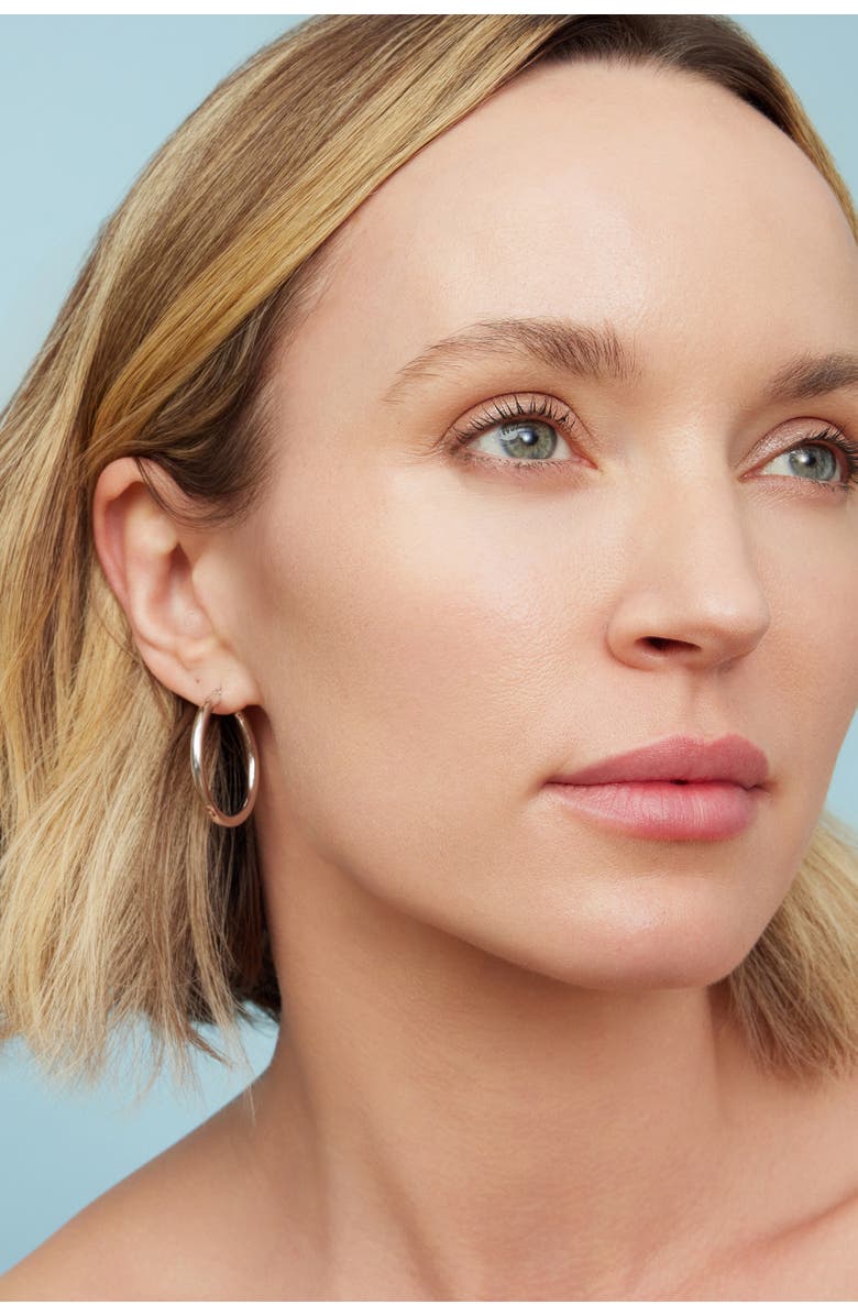 Oradina Sterling Silver Everyday Hoops Earrings, Alternate, color, Silver