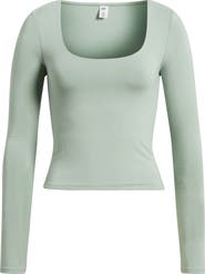 BP. Long Sleeve Square Neck T-Shirt