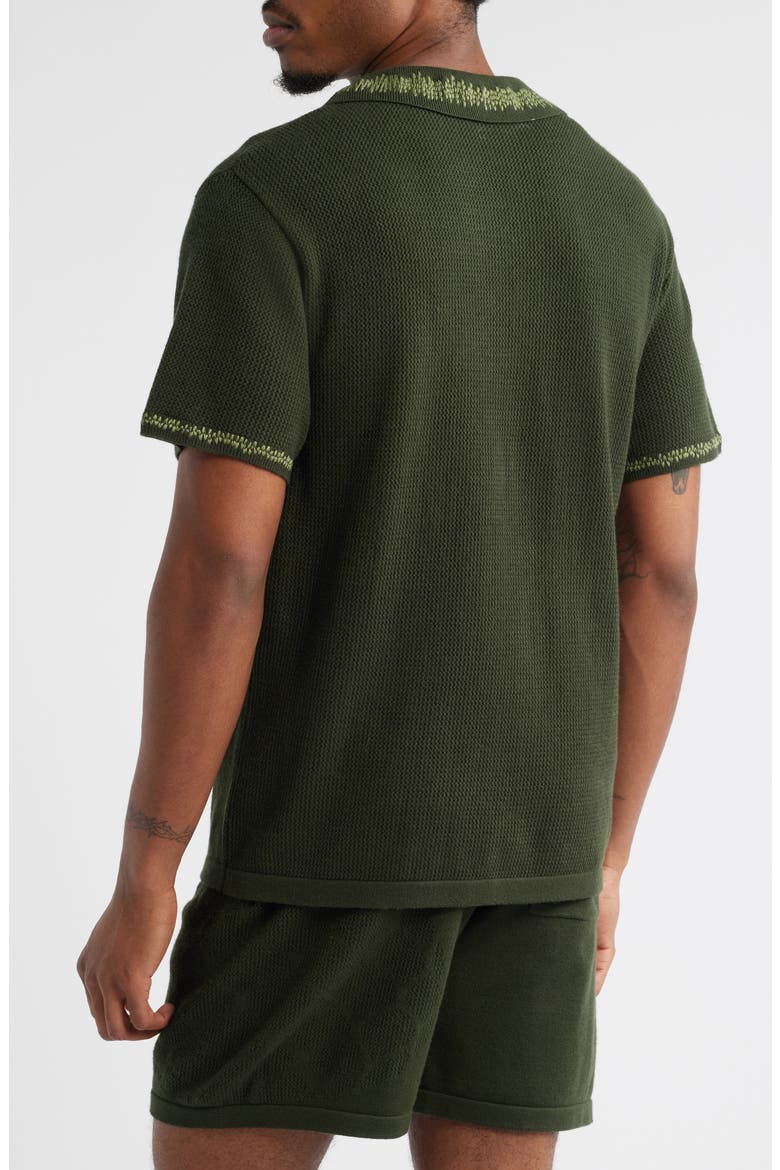 Green Knit Polo, Alternate, color, GREEN