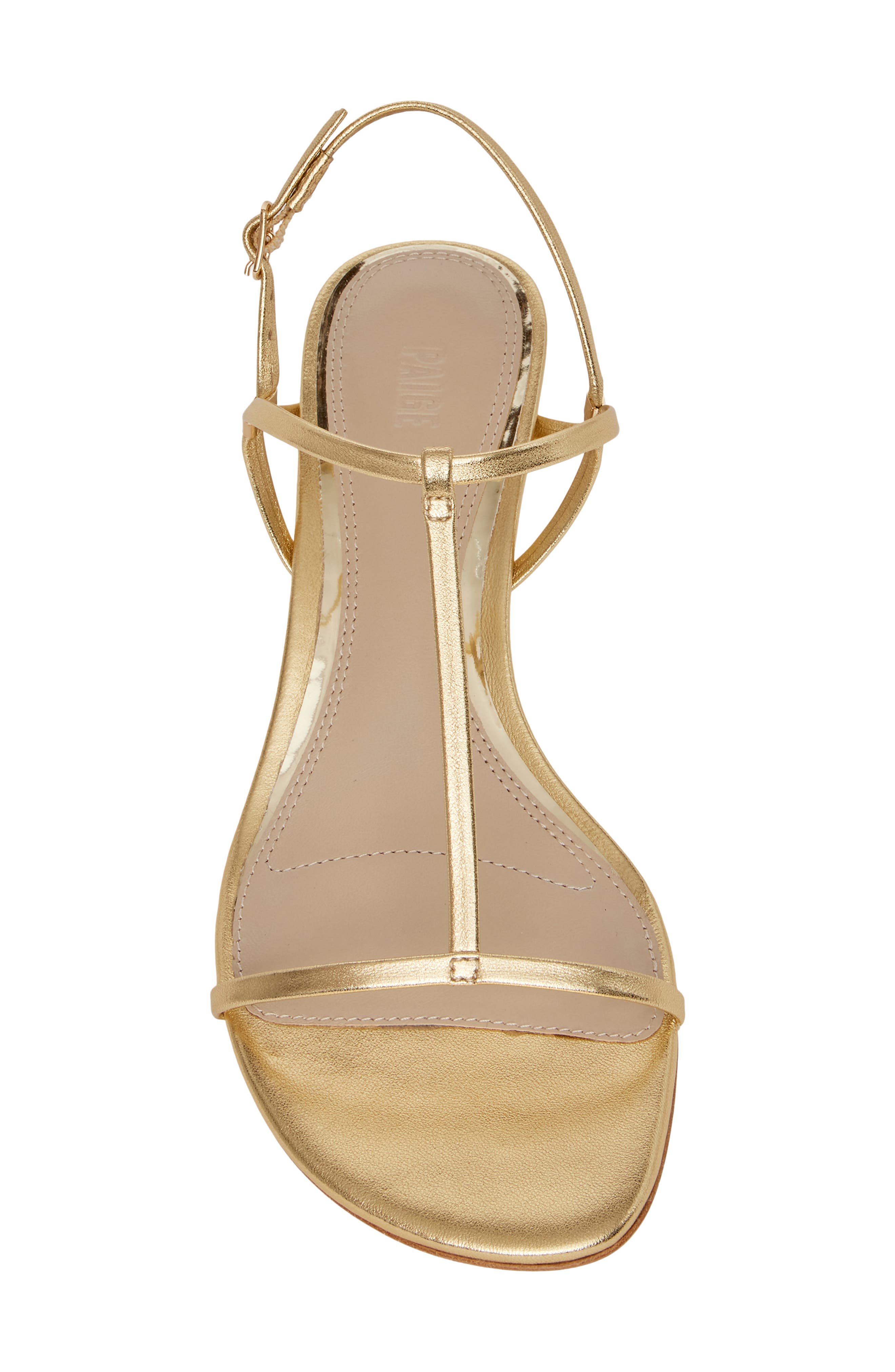 PAIGE Daryn Slingback Wedge Sandal, Alternate, color, Gold