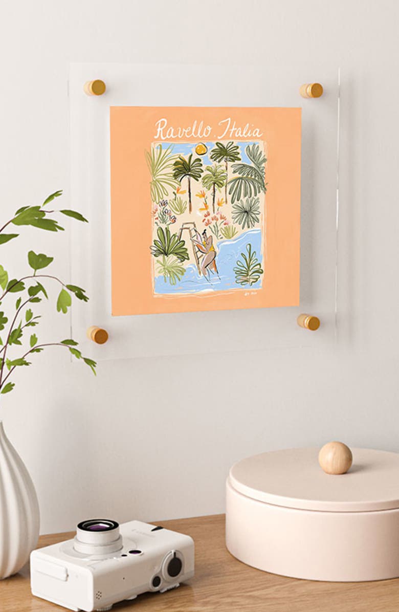 Deny Designs Ravello Italy Floating Art Print, Alternate, color,