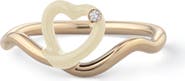Bea Bongiasca Diamond Enamel Heart Ring