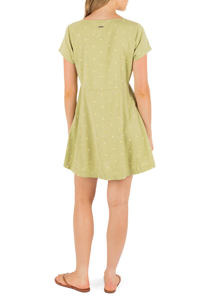 Wavy Dot Minidress, Alternate, color, FERN