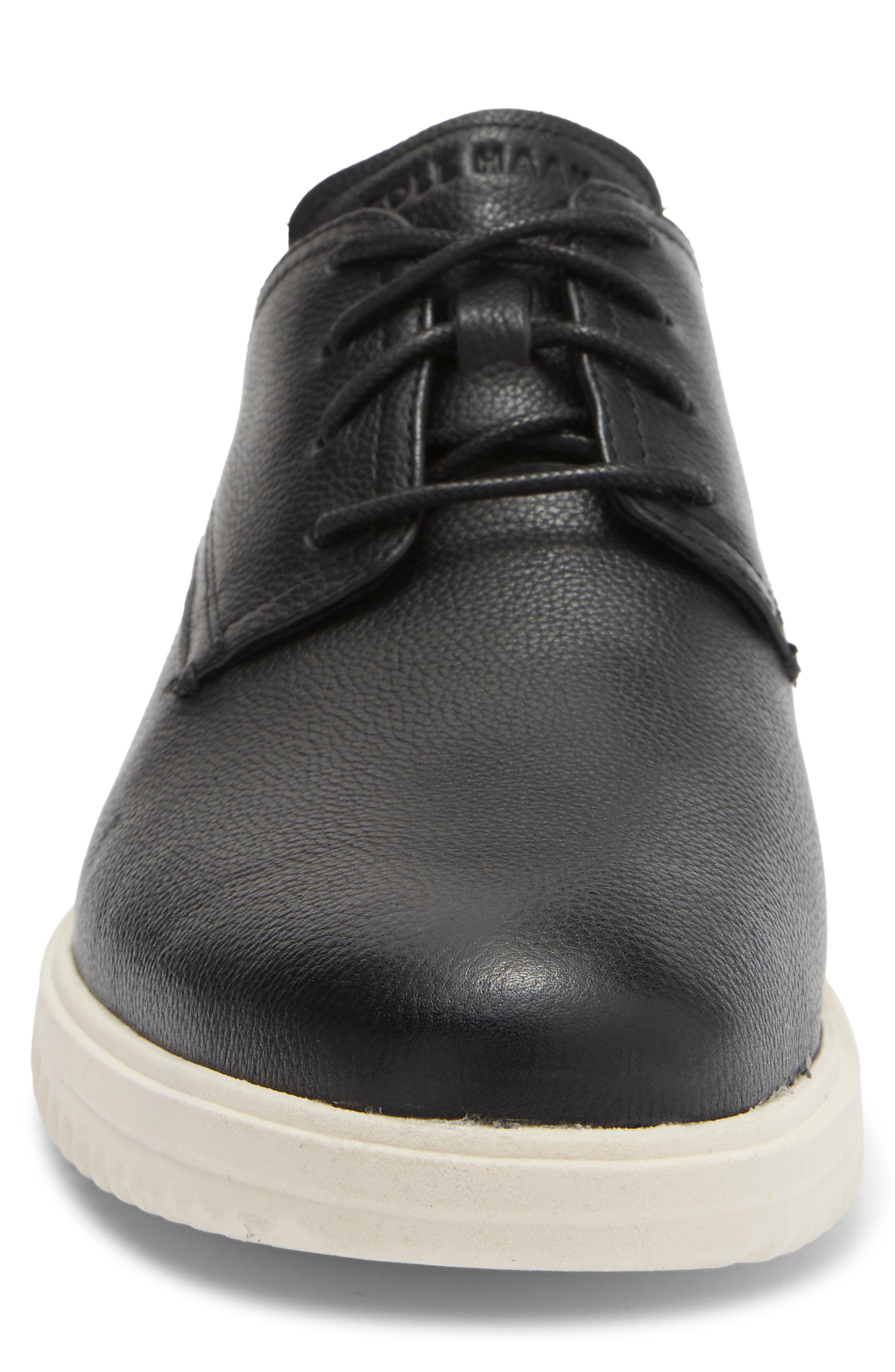 Grand Plain Toe Oxford, Alternate, color, BLACK LEATHER
