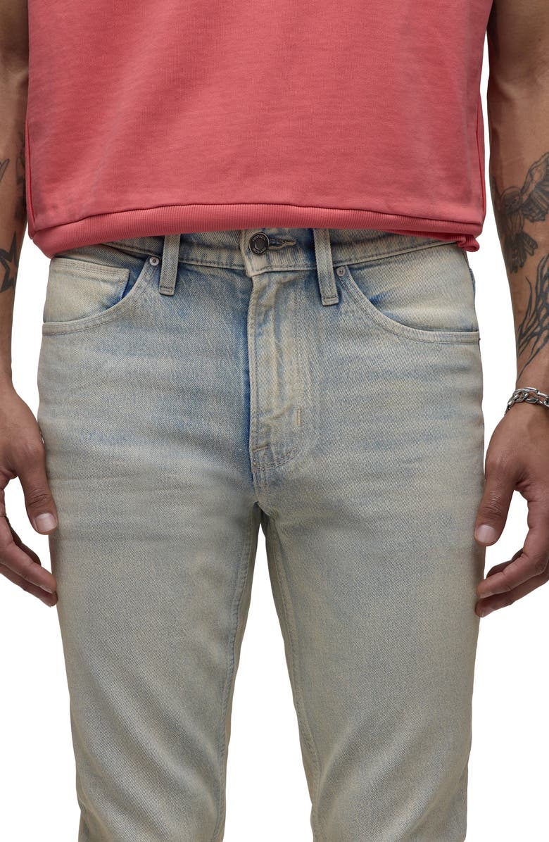 Hudson Jeans Zack Skinny Jeans, Alternate, color, Coated Moss