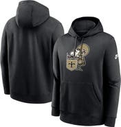 Nike Men's Nike Black New Orleans Saints Rewind Club Logo Pullover Hoodie