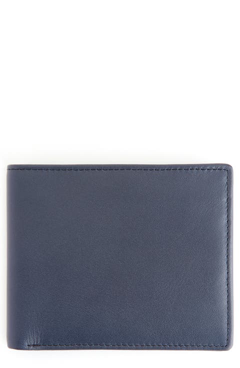 RFID Leather Trifold Wallet