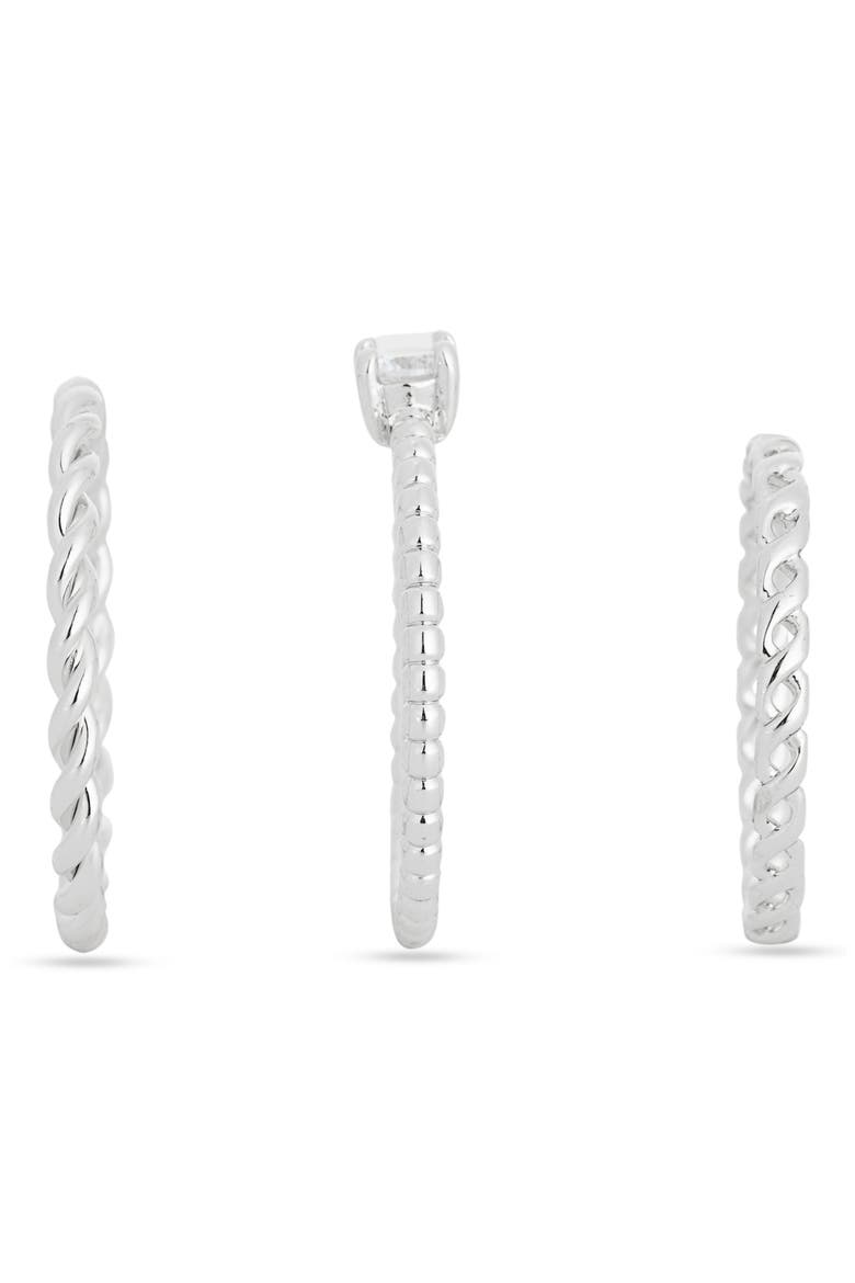 3-Pack Assorted Rings, Alternate, color, CLEAR- SILVER