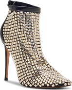 Steve Madden Dancin' Crystal Mesh Pointed Toe Bootie