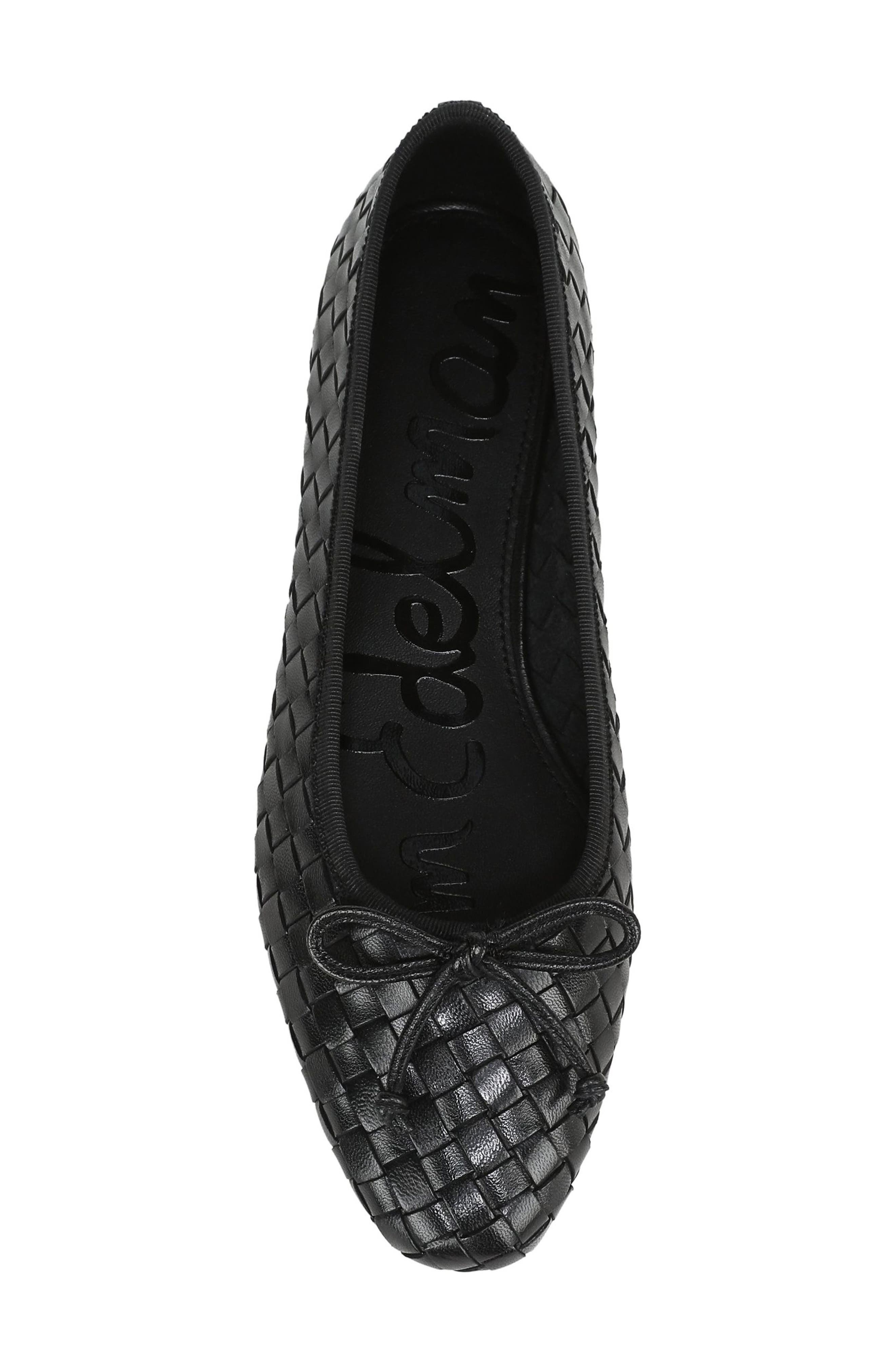 Sam Edelman Ruthie Woven Ballet Flat, Alternate, color, Black