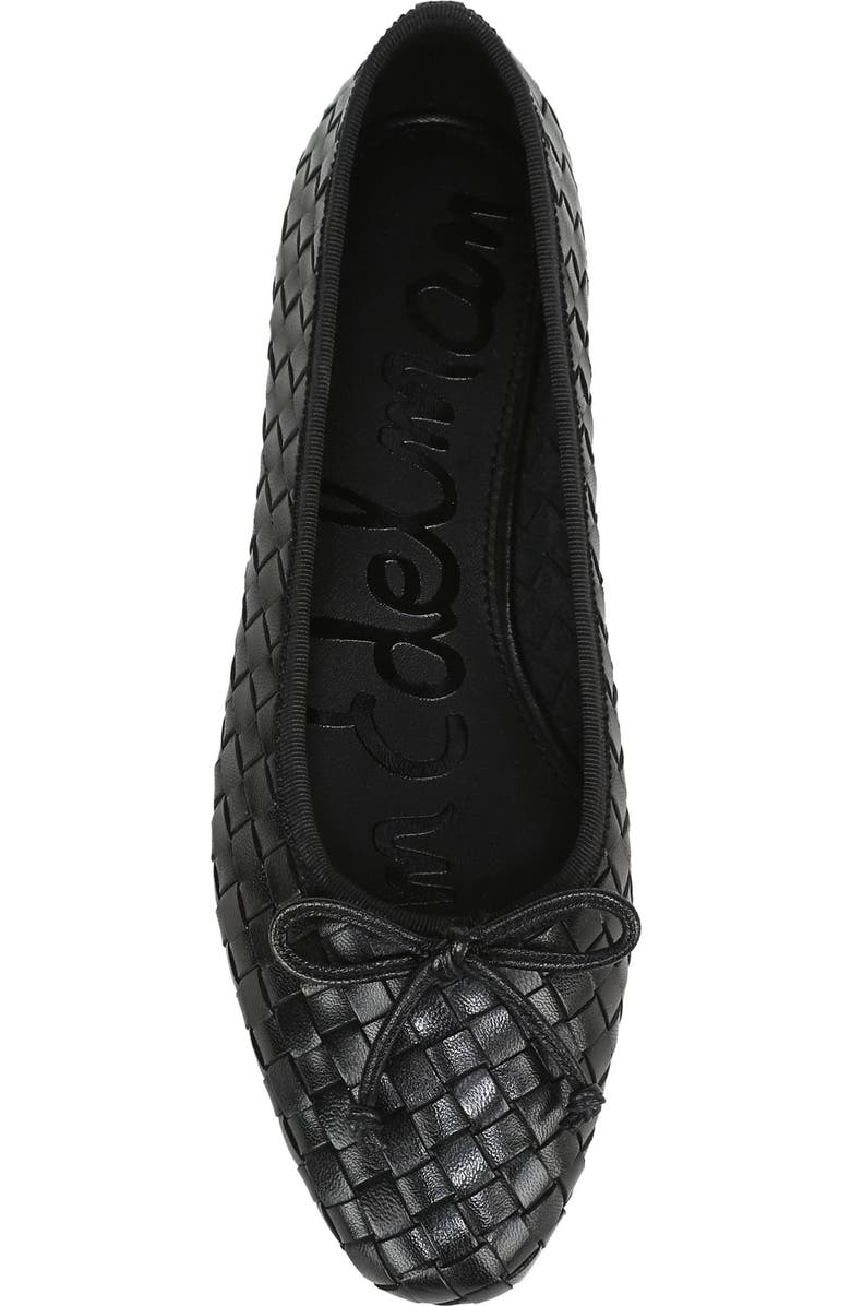 Sam Edelman Ruthie Woven Ballet Flat, Alternate, color, Black