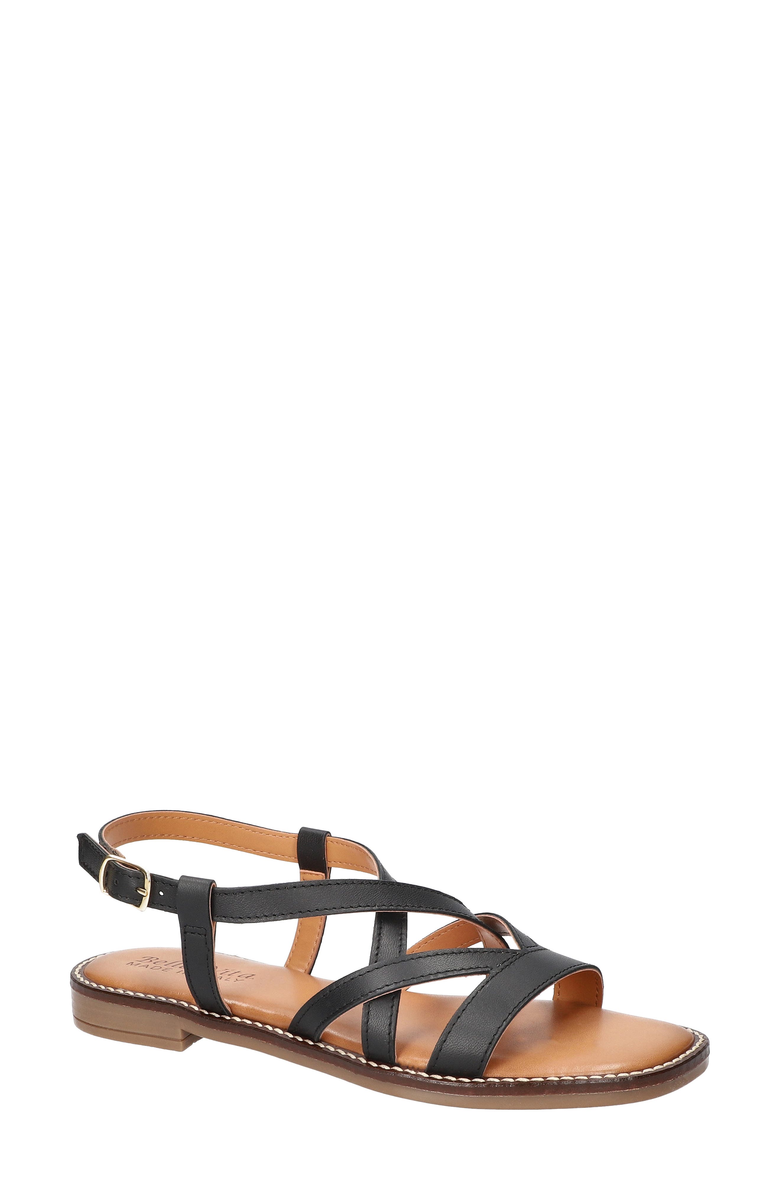 Bella Vita Tya Strappy Sandal, Main, color, Black Italian Leather
