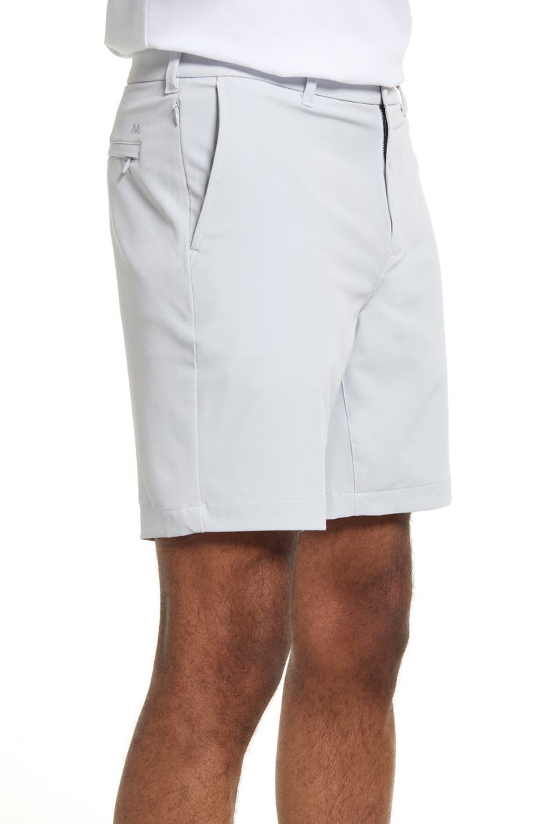 Mizzen+Main Helmsman Flat Front Golf Shorts, Alternate, color, Light Gray Solid
