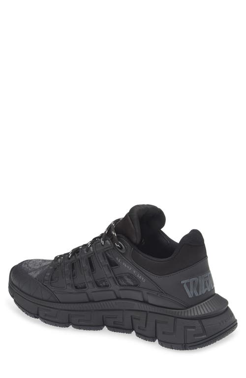 Versace Trigreca Sneakers With Baroque Jacquard Motif