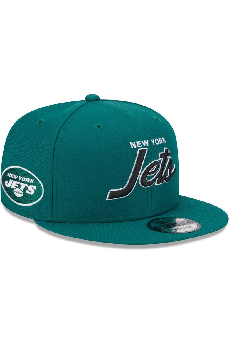 Men's New Era Green New York Jets Main Script 9FIFTY Snapback Hat, Main, color, Green