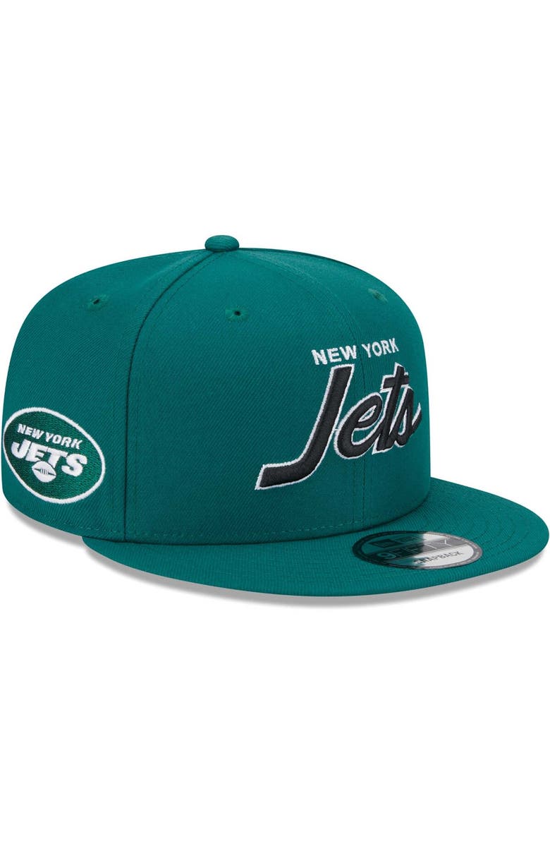 New Era Men's New Era Green New York Jets Main Script 9FIFTY Snapback Hat, Main, color, Green