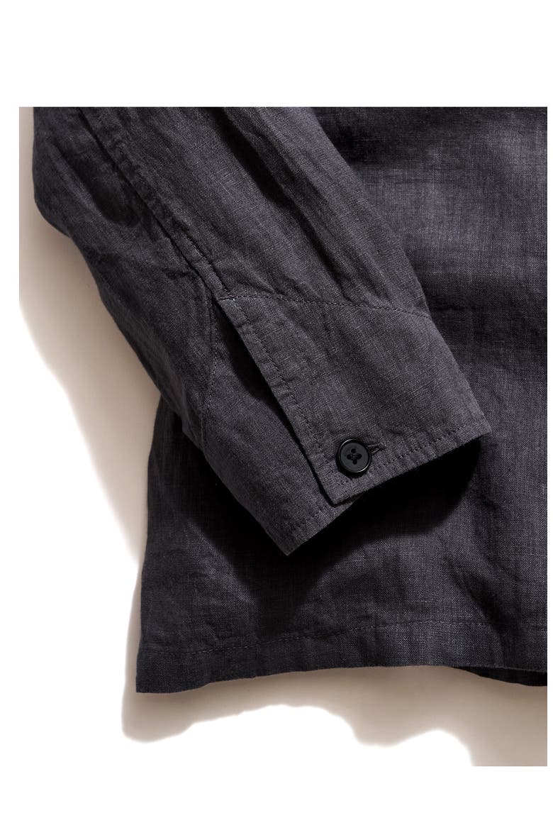 Linen Carpenter Overshirt, Alternate, color, ASPHALT