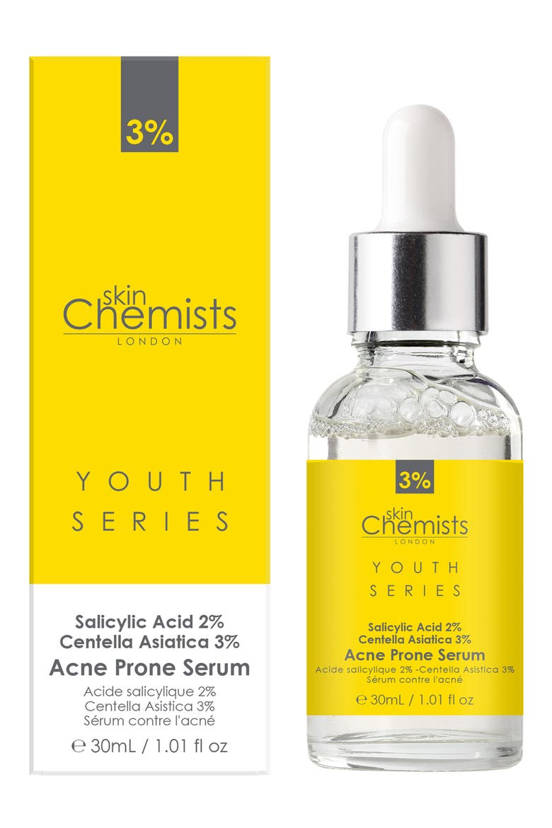 Salicylic Acid & Centella Asiatica Facial Serum 30ml for Acne Prone Skin, Main, color, NO COLOR
