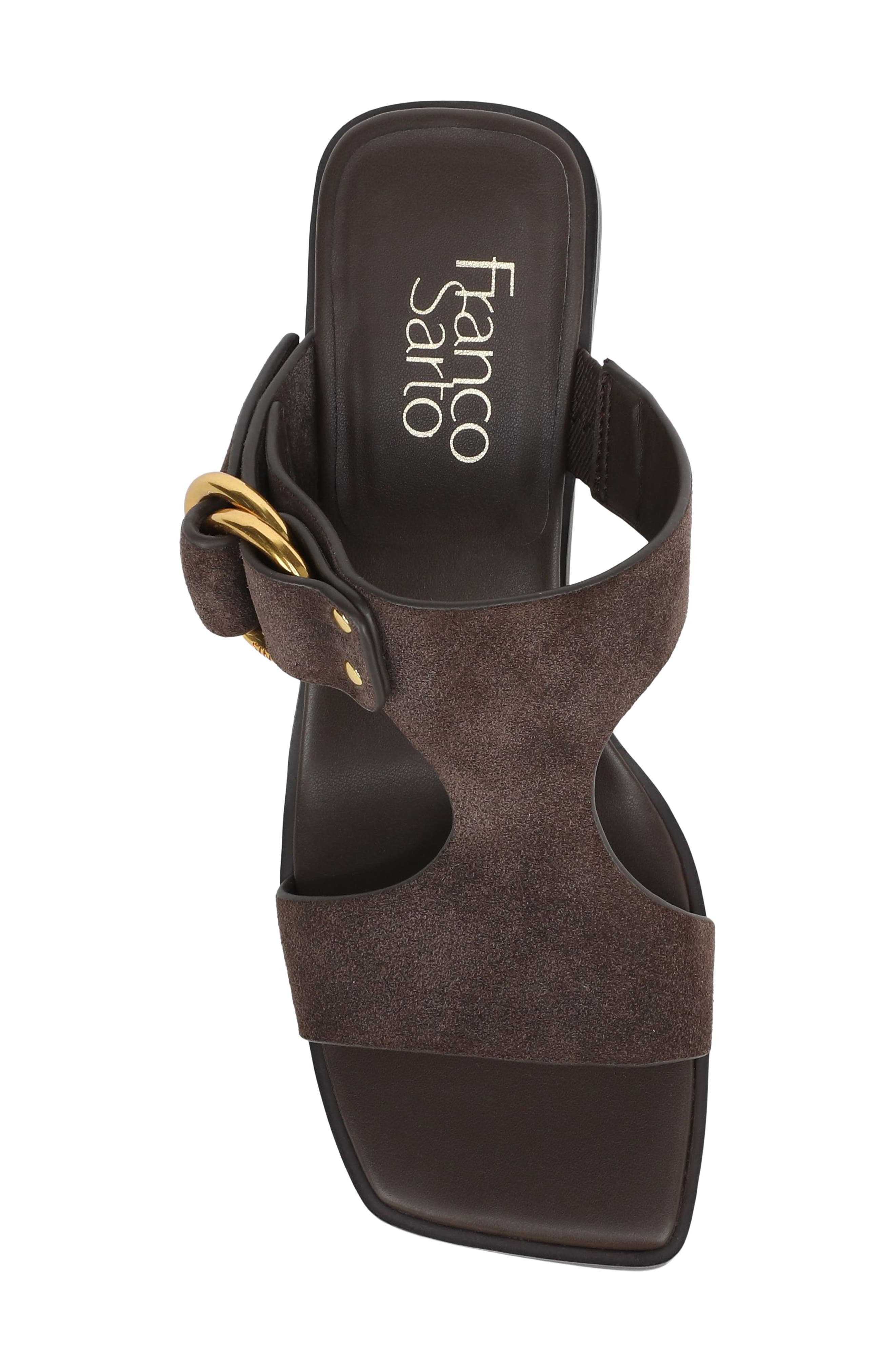 Roux Slide Sandal, Alternate, color, UMBER BROWN