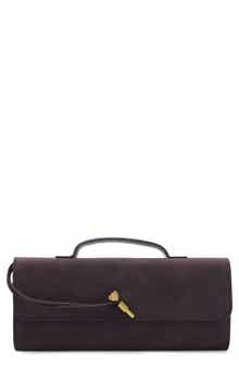 Faux Suede Envelope Bag