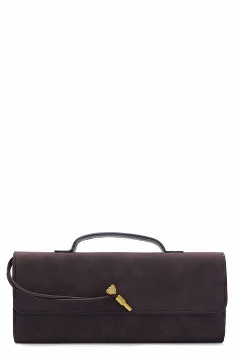 Faux Suede Envelope Bag
