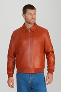 FURNIQ UK Mason Leather Bomber Jacket