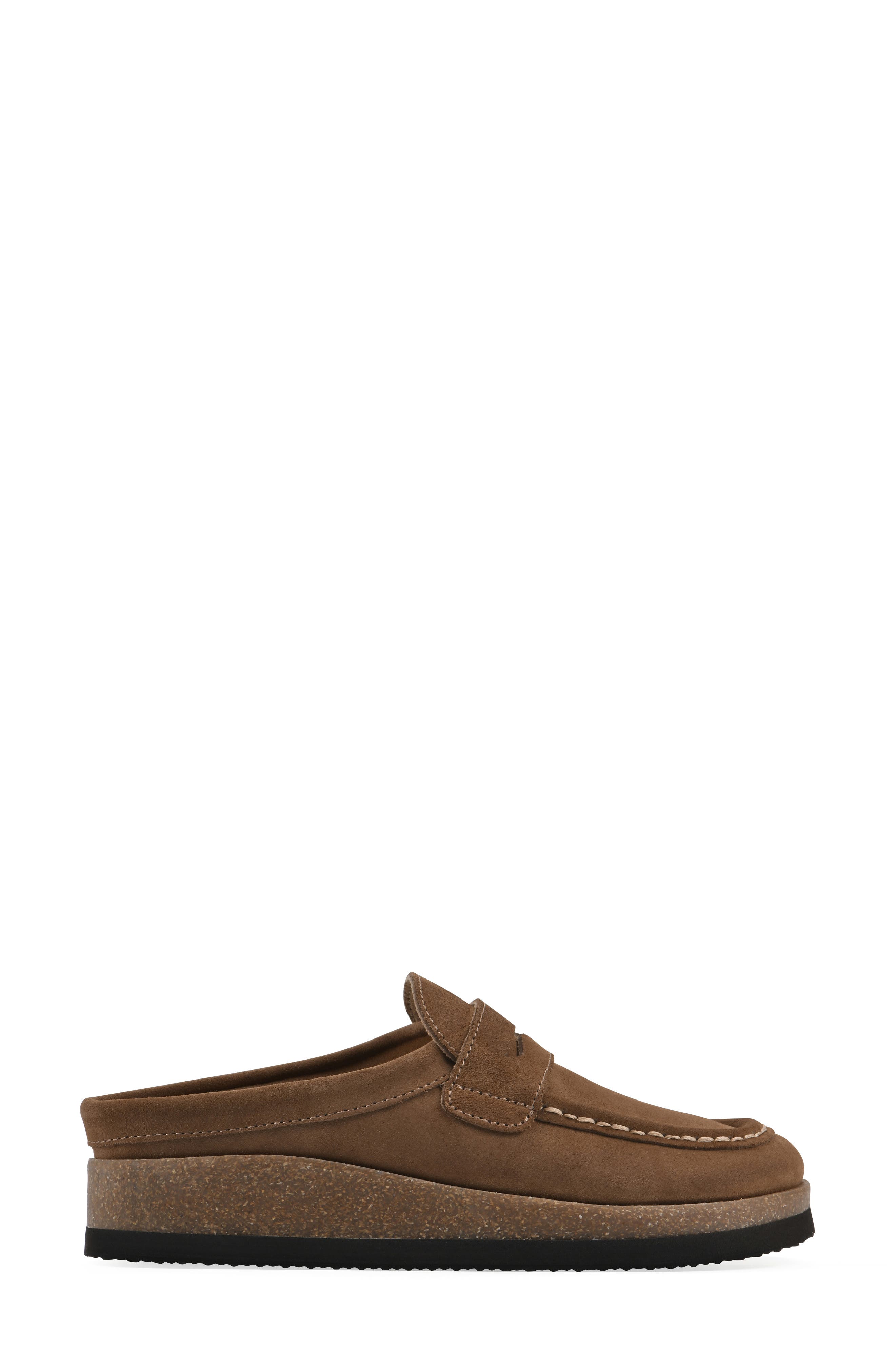 Brinlee Clog, Alternate, color, CHESTNUT SUEDE