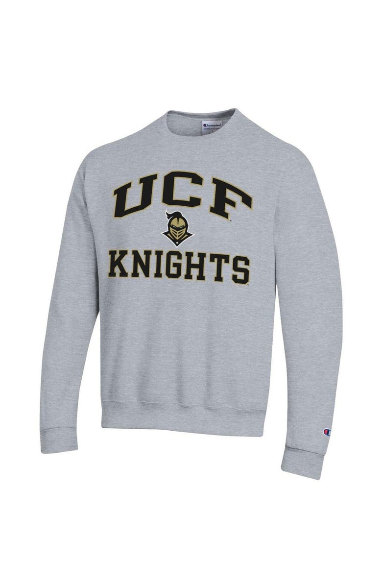 Champion Men's Champion Heather Gray UCF Knights High Motor Pullover Sweatshirt, Alternate, color, 