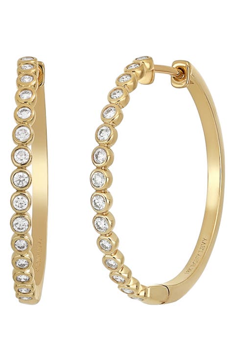 Monaco Diamond Hoop Earrings (Nordstrom Exclusive)