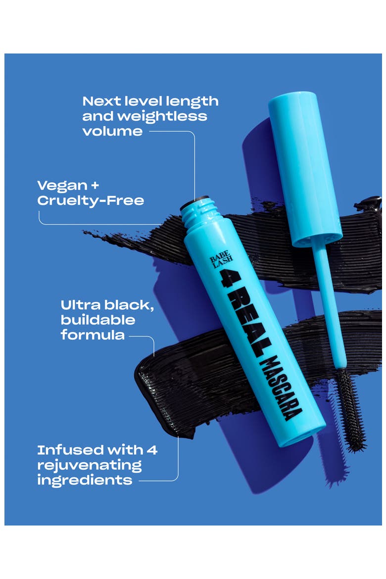4 Real Mascara, Alternate, color, BLACK