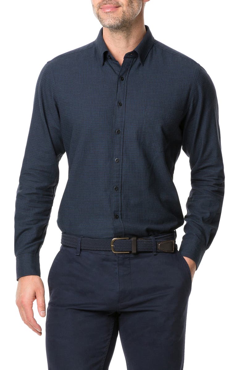 Rodd & Gunn Young Road Check Button Front Shirt, Main, color,