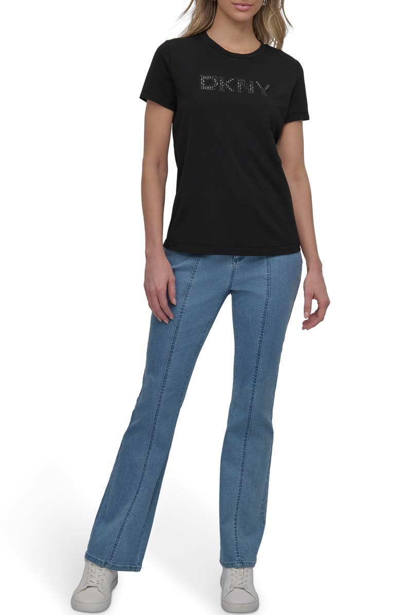 DKNY Subway Tile Logo T-Shirt, Alternate, color, 