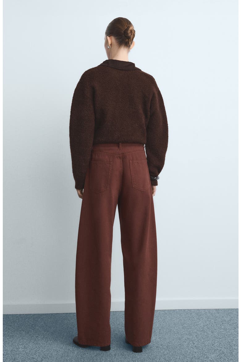 Mid Rise Balloon Jeans, Alternate, color, BURNT ORANGE