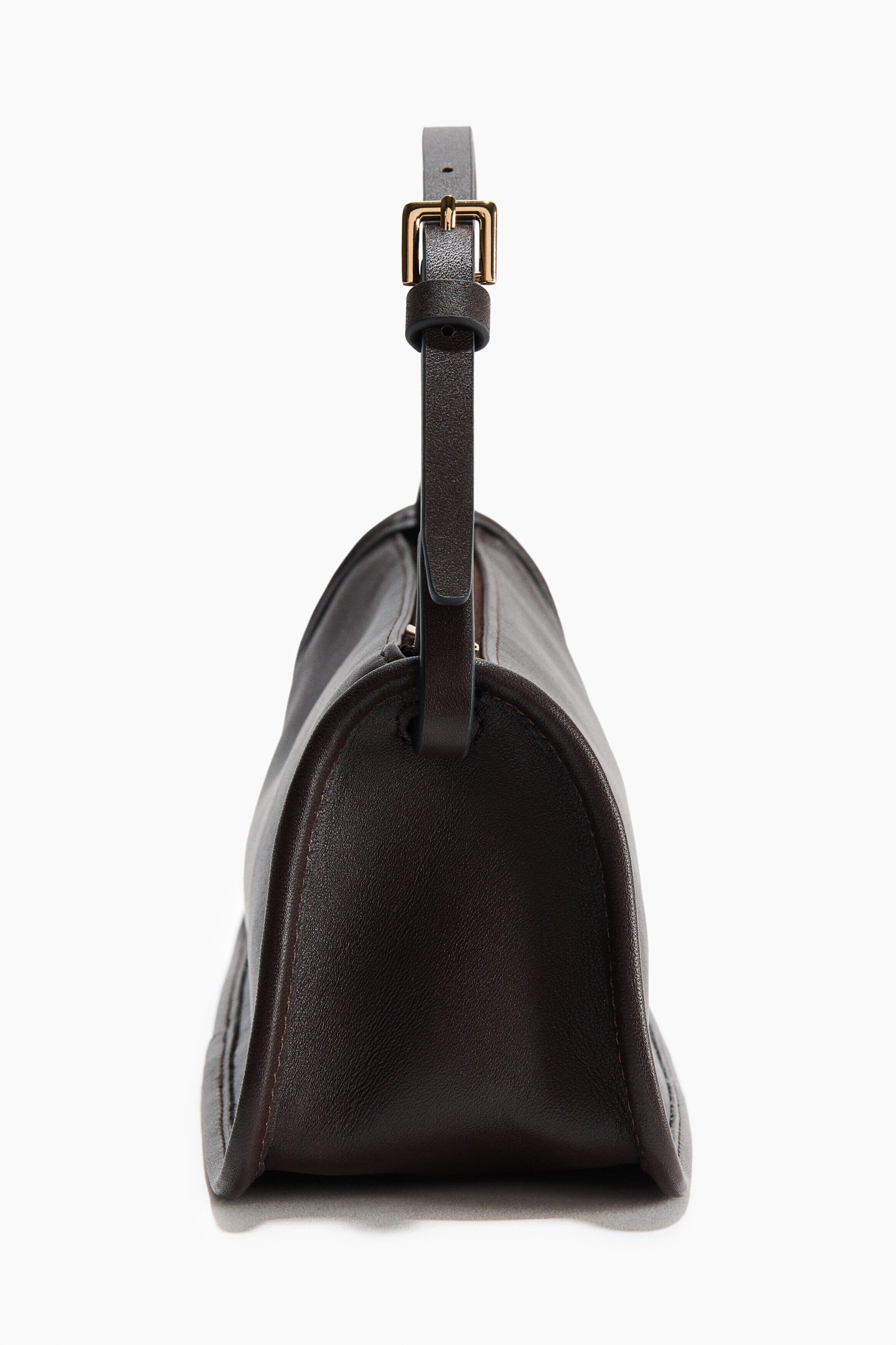 Leather Handbag, Alternate, color, Dark brown
