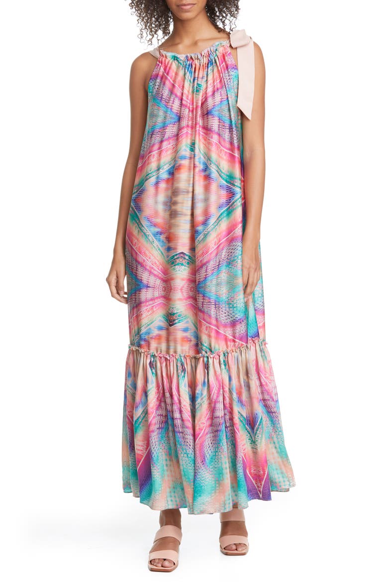 Kaleidoscope Maxi Dress, Main, color, KALEIDOSCOPE