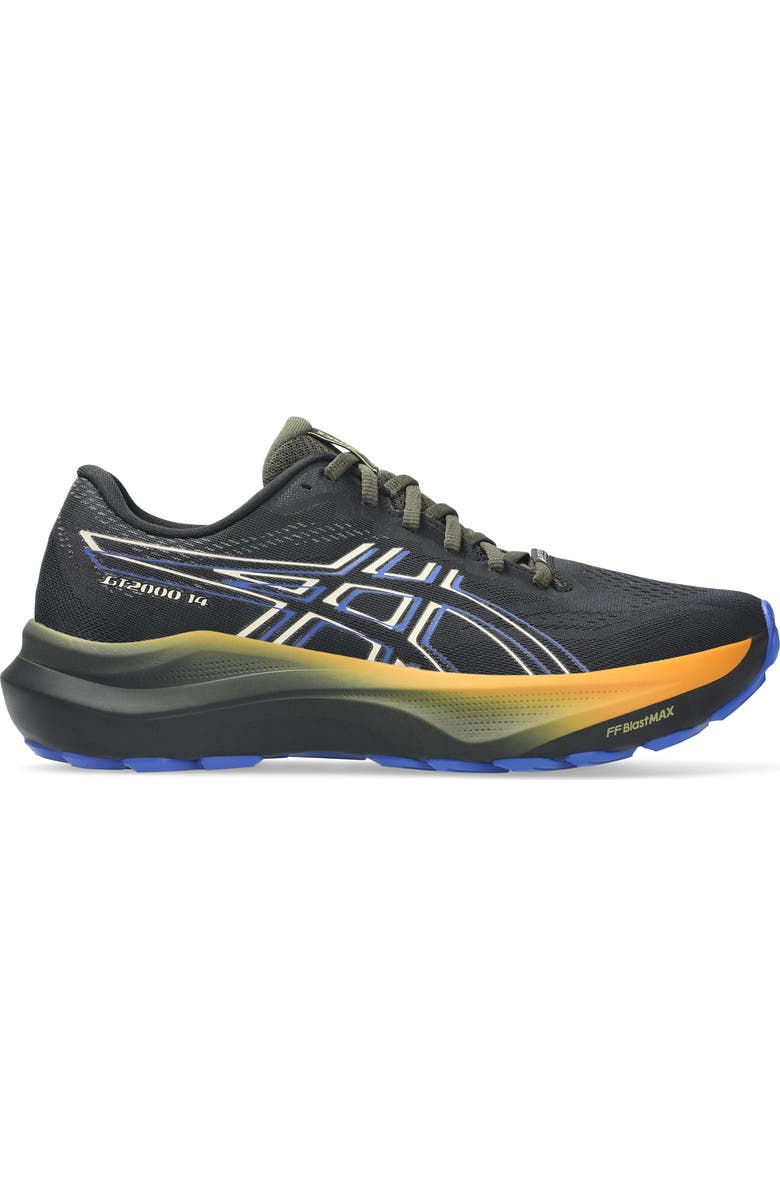 ASICS<sup>®</sup> GT-2000 14 GTX Gore-Tex<sup>®</sup> Waterproof Running Shoe, Alternate, color, Black/ Apricot Crush