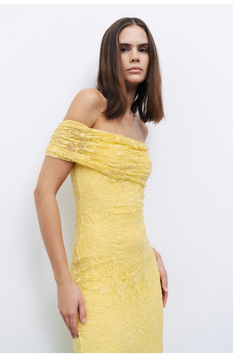 Nocturne Off-The-Shoulder Lace Detailed Maxi Dress, Alternate, color,