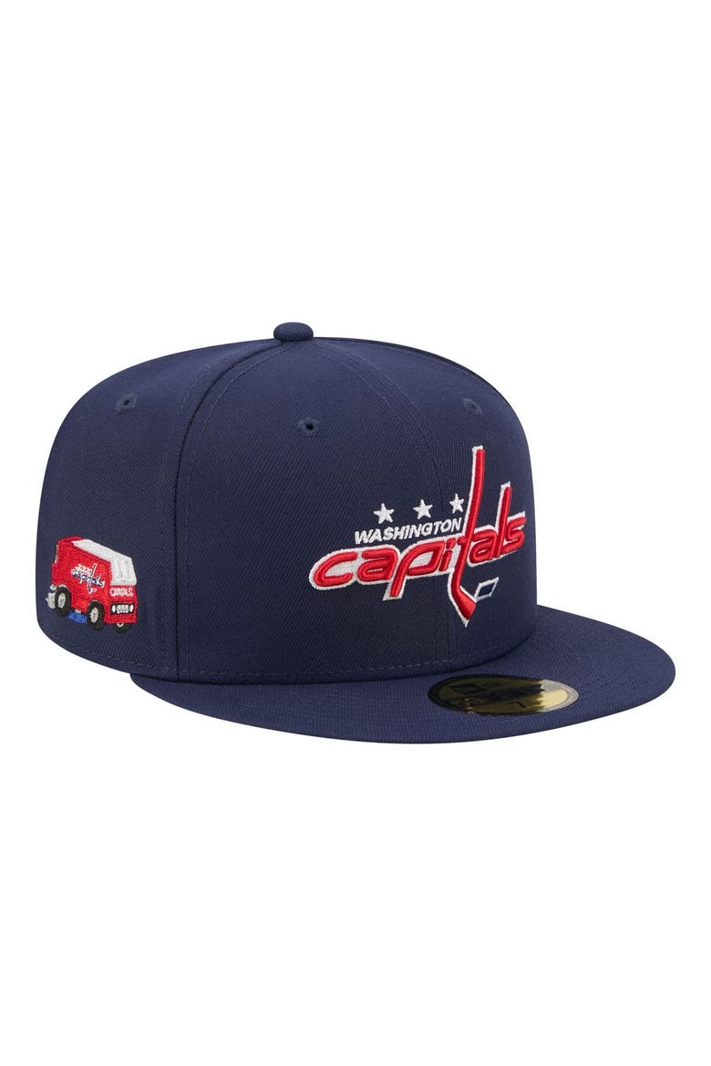Men's New Era  Navy Washington Capitals Zamboni 59FIFTY Fitted Hat, Main, color, Navy