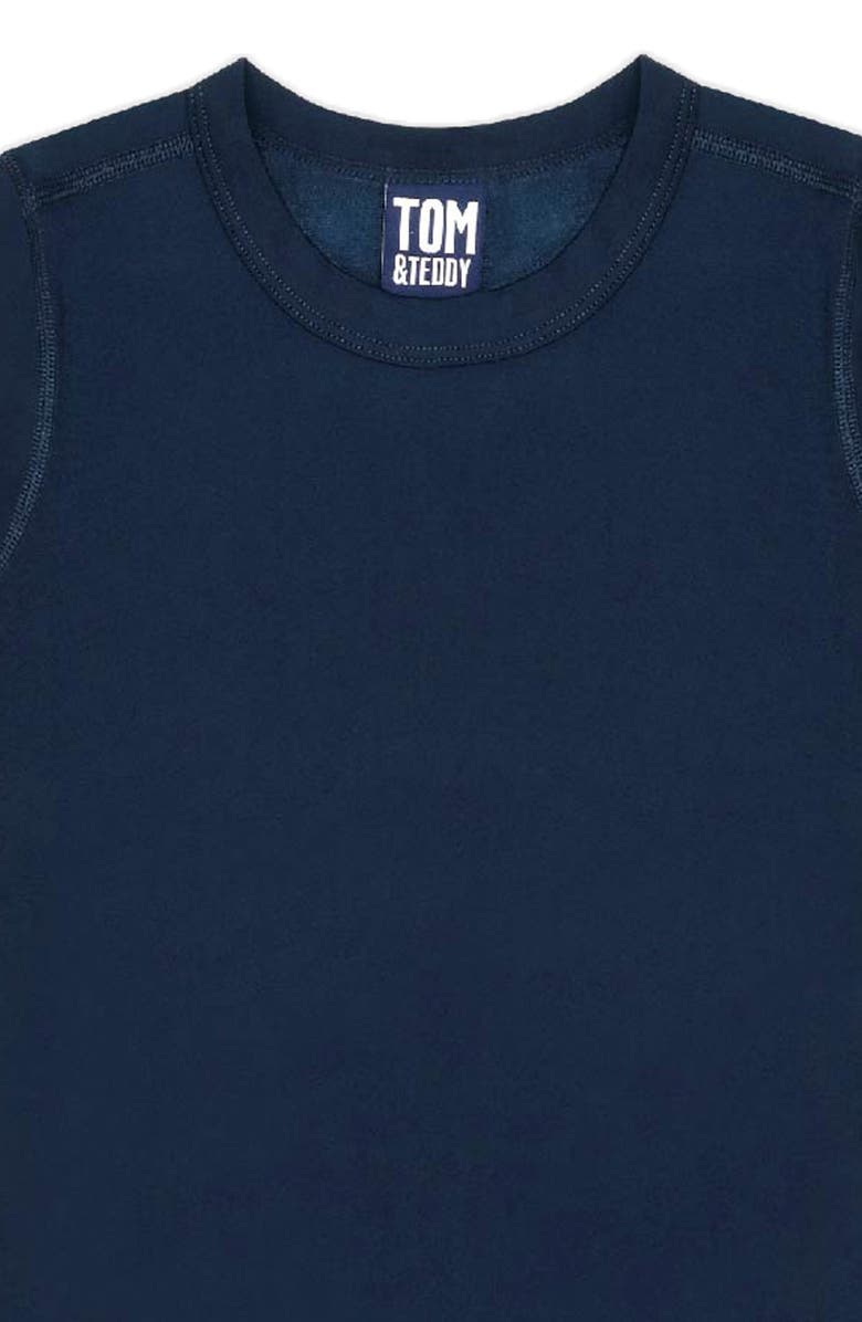 Tom & Teddy Kids' Short Sleeve Rashguard, Alternate, color, Deep Blue