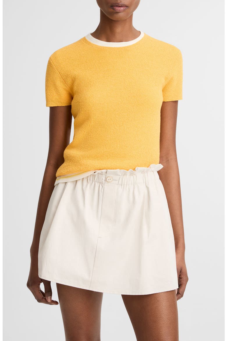 Texture Crewneck Sweater, Main, color, APRICOT